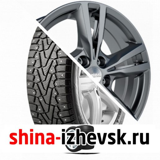 Колесо в сборе Pirelli Winter Ice Zero 225/65 R17 T 106 + СКАД Мельбурн 7xR17 5×114.3 ET45 DIA66.1 Черно-серый цвет с перламутровыми оттенками в Ижевске